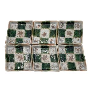 橘吉 (タチキチ) 小皿 市松 6Pセット