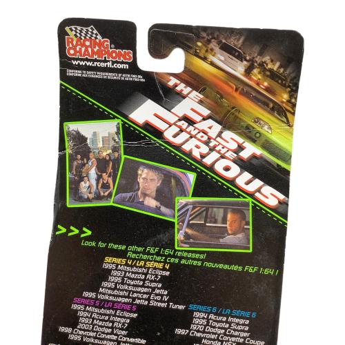 RACING CHAMPIONS (レーシングチャンピオン) The Fast And The Furious Series 6 1995 TOYOTA SUPRA ミニカー