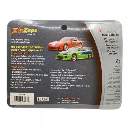 Zip Zaps THE FAST AND THE FURIOUS Street Tuner Upgrade Kit