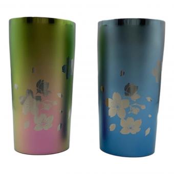 堀江 (ホリエ) 純チタン製二重タンブラー 桜花・そらいろ/さくらいろ
