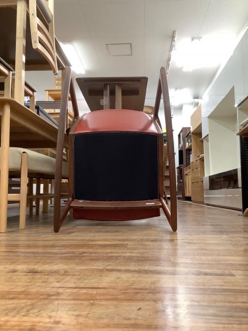 nissin(日清木工) MOEBIUS ROCKING CHAIR NC009W レッド×ブラウン N-en-