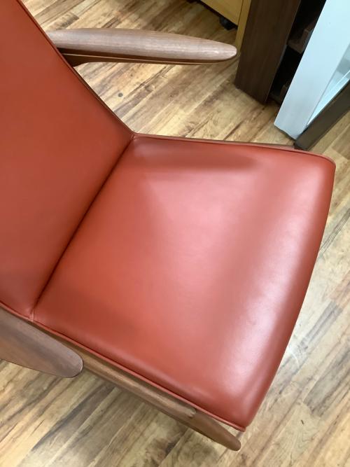 nissin(日清木工) MOEBIUS ROCKING CHAIR NC009W レッド×ブラウン N-en-