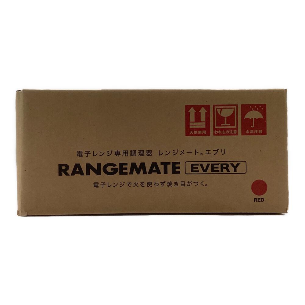 電子レンジ専用調理器具 レンジメイト・エブリ ホワイト×レッド