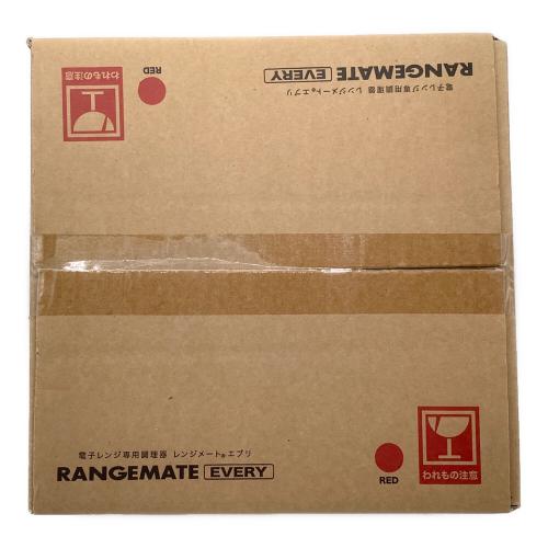 電子レンジ専用調理器具 レンジメイト・エブリ ホワイト×レッド