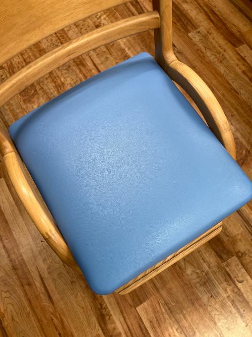 大塚家具 (オオツカカグ) デスクチェア SC015C ブラウン×ブルー