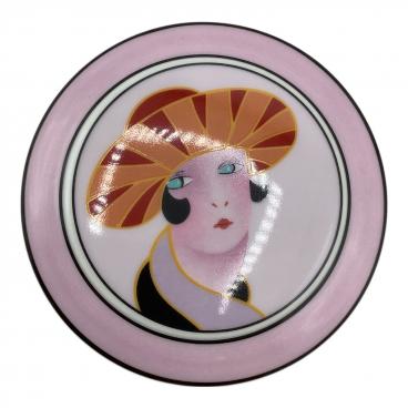 BVLGARI クリスタル トレイ 円形 BVLGARI (ブルガリ) クリスタルアッシュトレイ rosenthal｜トレファク