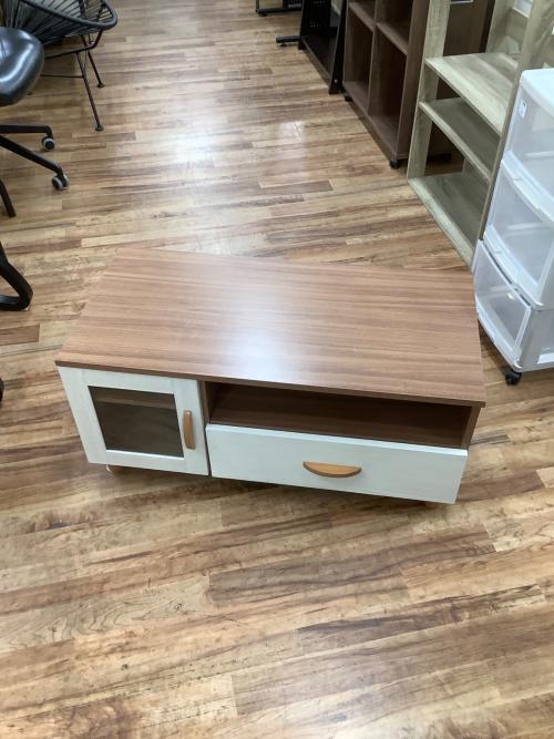 テレビボード ホワイト×ナチュラル