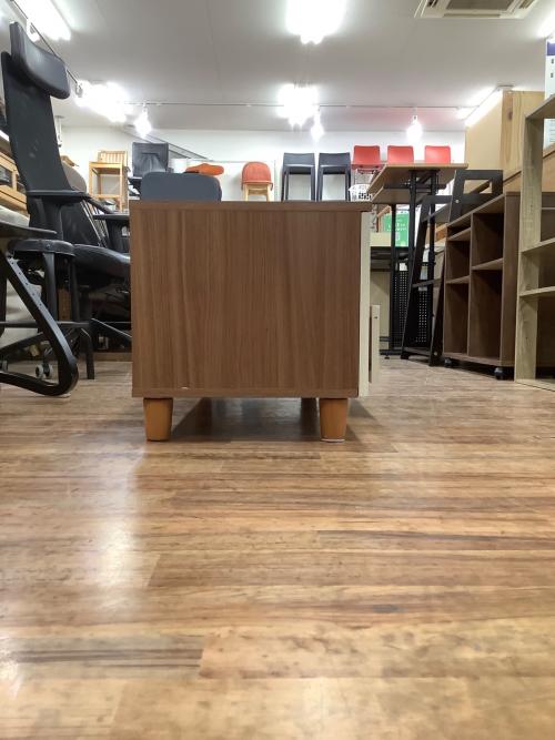 テレビボード ホワイト×ナチュラル