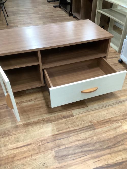 テレビボード ホワイト×ナチュラル