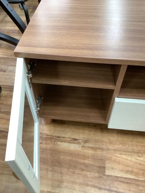 テレビボード ホワイト×ナチュラル