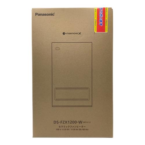 Panasonic (パナソニック) セラミックファンヒーター DS-FZX1200-W ナノイーX搭載