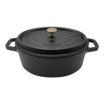Staub (ストウブ) 両手鍋 SIZE 27cm ブラック ピコ・ココット・オーバル