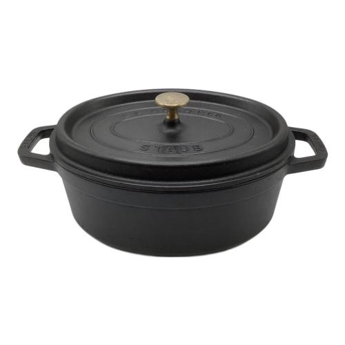 Staub (ストウブ) 両手鍋 SIZE 27cm ブラック ピコ・ココット・オーバル