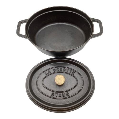 Staub (ストウブ) 両手鍋 SIZE 27cm ブラック ピコ・ココット・オーバル