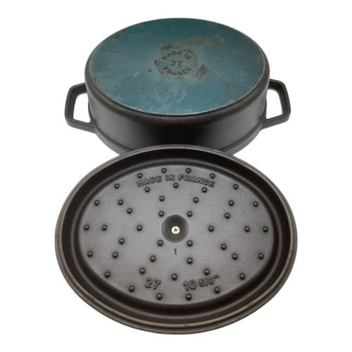 Staub (ストウブ) 両手鍋 SIZE 27cm ブラック ピコ・ココット・オーバル