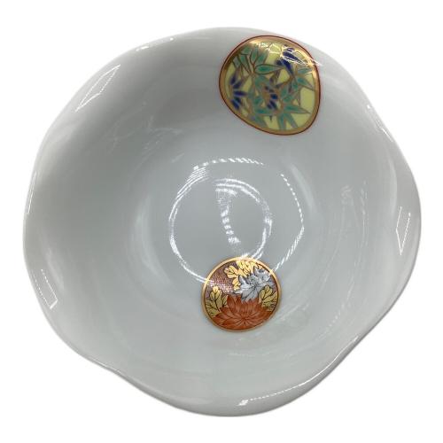 深川製磁 (フカガワセイジ) 小皿揃え 寿赤絵