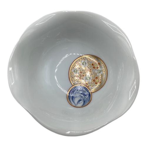 深川製磁 (フカガワセイジ) 小皿揃え 寿赤絵