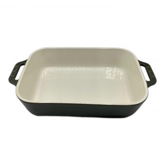 Staub (ストウブ) レクタンギュラーディッシュ 40508-592 バジルグリーン