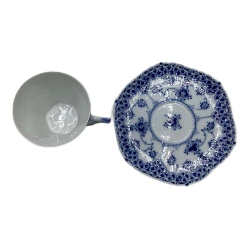 ROYAL COPENHAGEN (ロイヤル・コペンハーゲン) カップ&ソーサー カケ有 ブルーフルーテッド・フルレース