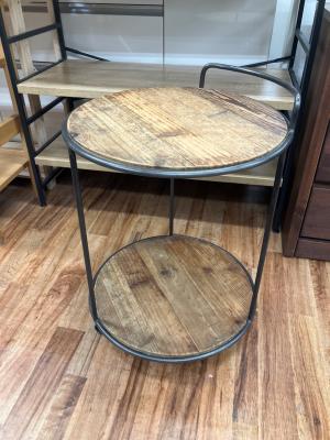 Knot antiques (ノットアンティークス) サイドテーブル ブラウン×ブラック