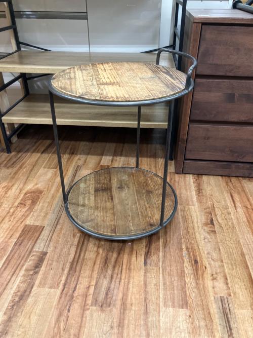 Knot antiques (ノットアンティークス) サイドテーブル ブラウン×ブラック