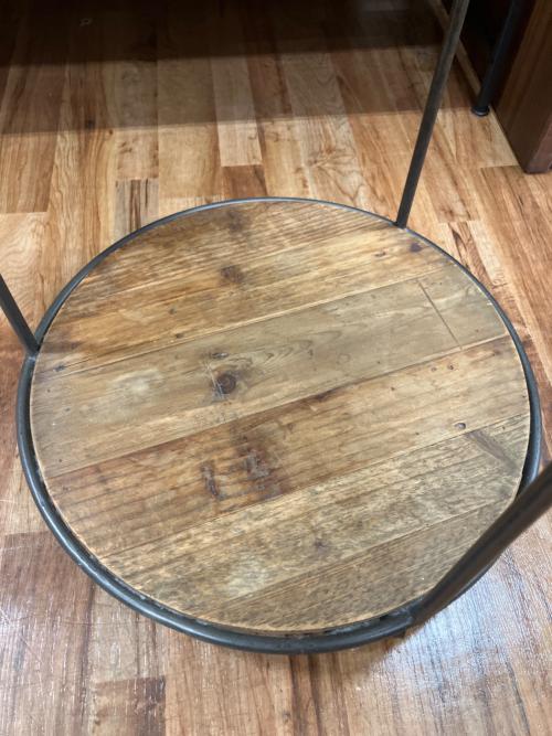 Knot antiques (ノットアンティークス) サイドテーブル ブラウン×ブラック