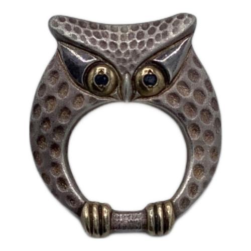 ピンバッジ ふくろう/純銀