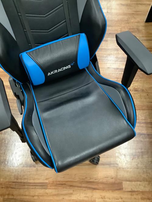 AK Racing (エーケーレーシング) ゲーミングチェア ブラック×ブルー
