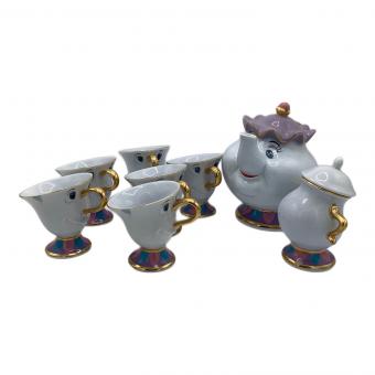 TOKYO DISNEYLAND (トーキョーディズニーランド) ティーポット 1 カップ5 シュガーポット 1 ディズニーグッズ 美女と野獣 ポット婦人 チップ