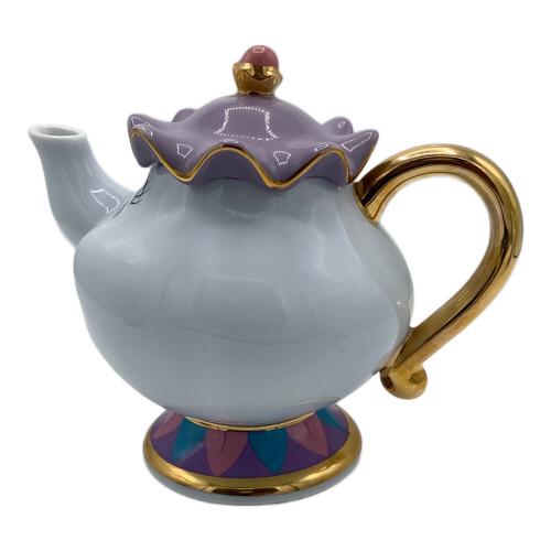 TOKYO DISNEYLAND (トーキョーディズニーランド) ティーポット 1 カップ5 シュガーポット 1 ディズニーグッズ 美女と野獣 ポット婦人 チップ