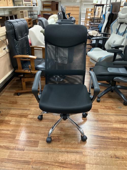 ニトリ リクライニングワークチェアー ブラック