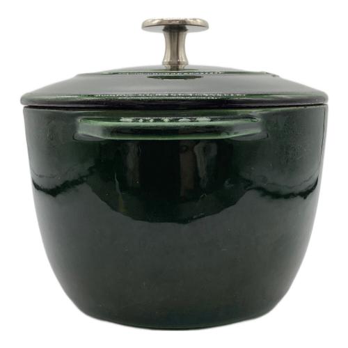 Staub (ストウブ) 鋳物ホーロー鍋 グリーン ラ・ココット de GOHAN