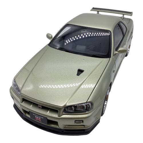 AUTOart (オートアート) NISSAN SKYLINE GT-R (R34) V-SPⅡ モデルカー Vスペック II ニュル BBS LM ホイール・バージョン ミレニアムジェイド