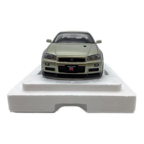 AUTOart (オートアート) NISSAN SKYLINE GT-R (R34) V-SPⅡ モデルカー Vスペック II ニュル BBS LM ホイール・バージョン ミレニアムジェイド