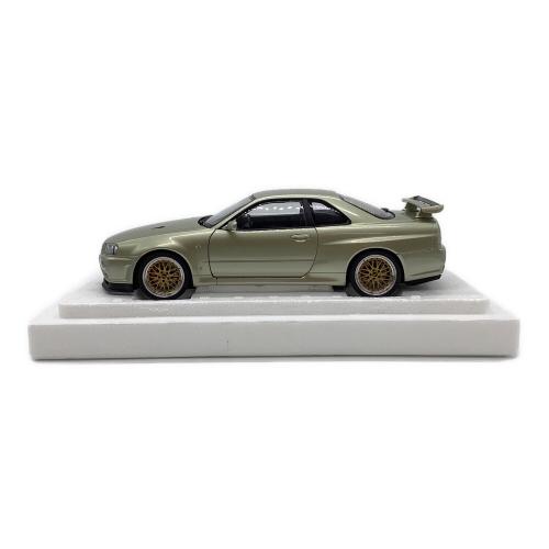 AUTOart (オートアート) NISSAN SKYLINE GT-R (R34) V-SPⅡ モデルカー Vスペック II ニュル BBS LM ホイール・バージョン ミレニアムジェイド