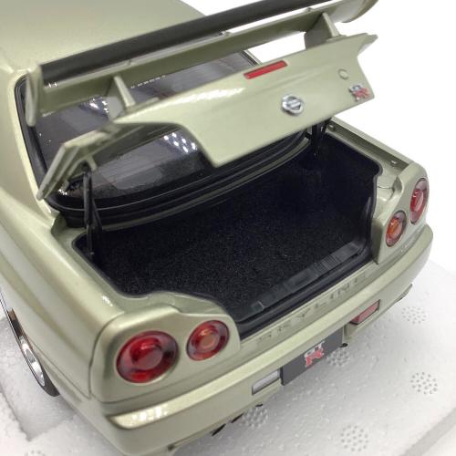 AUTOart (オートアート) NISSAN SKYLINE GT-R (R34) V-SPⅡ モデルカー Vスペック II ニュル BBS LM ホイール・バージョン ミレニアムジェイド
