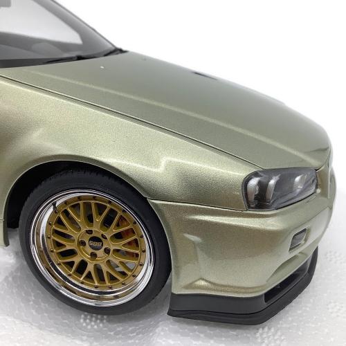 AUTOart (オートアート) NISSAN SKYLINE GT-R (R34) V-SPⅡ モデルカー Vスペック II ニュル BBS LM ホイール・バージョン ミレニアムジェイド