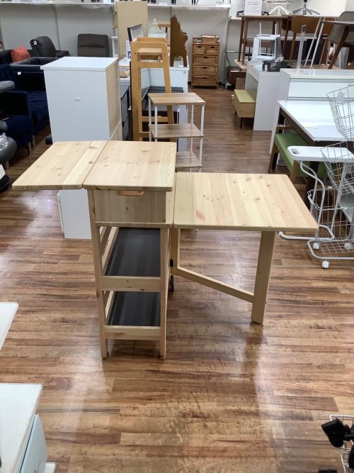IKEA ドロップリーフテーブル IKEAドロップリーフテーブル, 竹/ホワイト - メルカリ