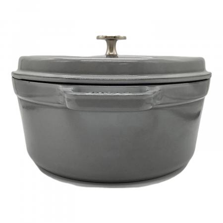 Staub (ストウブ) ホーロー鍋 SIZE 24cm グレー ピコ・ココット