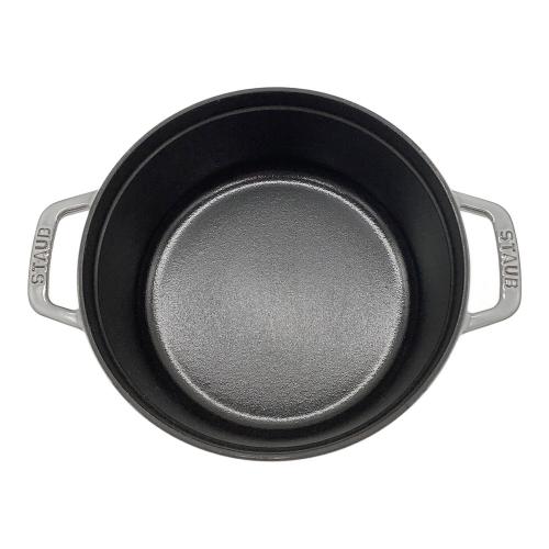 Staub (ストウブ) ホーロー鍋 SIZE 24cm グレー ピコ・ココット・ラウンド