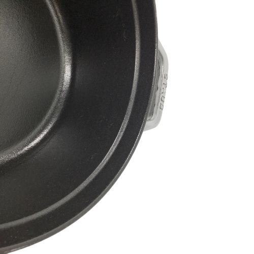 Staub (ストウブ) ホーロー鍋 SIZE 24cm グレー ピコ・ココット・ラウンド