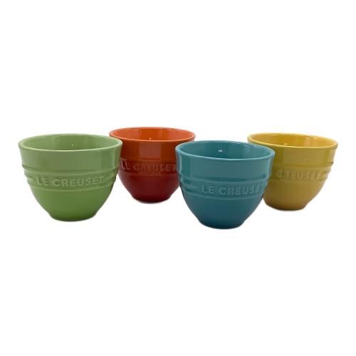LE CREUSET (ルクルーゼ) SMALL TEAPOT AND SET OF 4 CUPS
