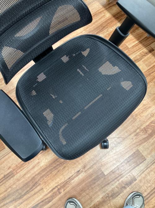 ニトリ オフィスチェア OC707 ブラック エラストマー