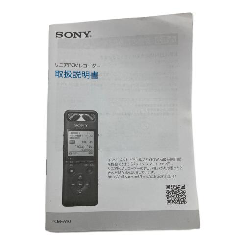 SONY (ソニー) リニアPCMレコーダー PCM-A10