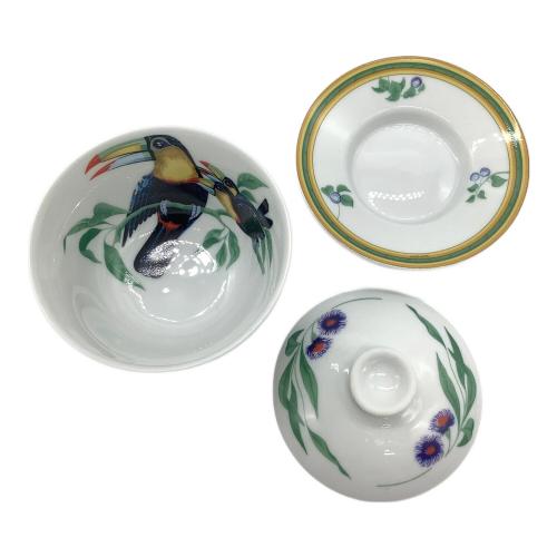 HERMES (エルメス) 蓋付アジアンティーカップ Toucans