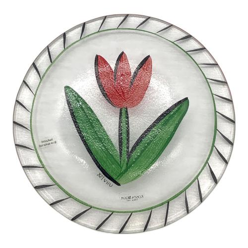 kosta boda (コスタボダ) ガラスプレート/チューリップ