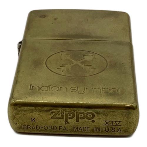 ZIPPO (ジッポ) オイルライター 1998年製 Indian symbol
