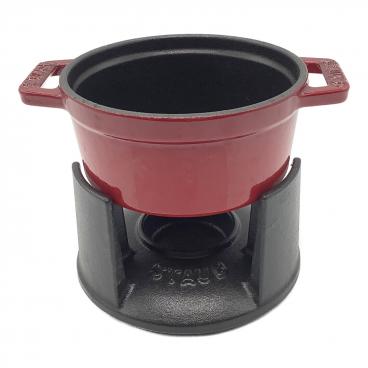 Staub (ストウブ) オーバルスタッカブルディッシュ 24㎝ ブラック