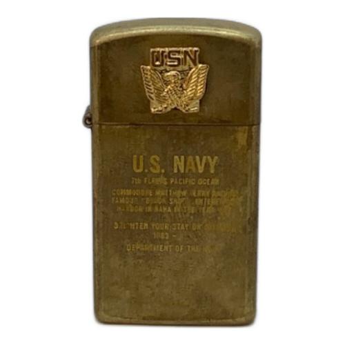 ZIPPO (ジッポ) オイルライター 1993年製 アメリカ海軍 USN 第7艦隊 スリムタイプ
