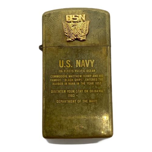 ZIPPO (ジッポ) オイルライター 1993年製 アメリカ海軍 USN 第7艦隊 スリムタイプ